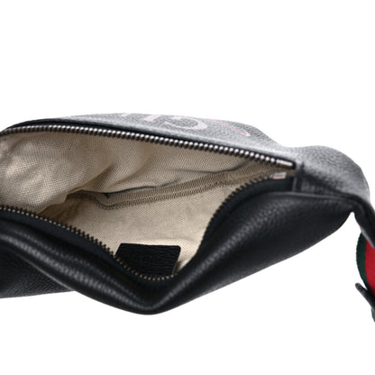 Gucci Grained Calfskin Small Logo Belt Bag Black 5 of 10