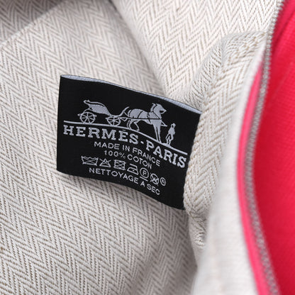 Hermes Canvas Small Bride-A-Brac Pouch Hibiscus 6 of 13