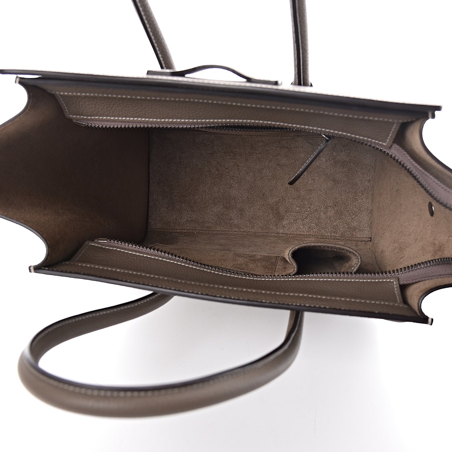 Drummed Calfskin Micro Luggage Souris