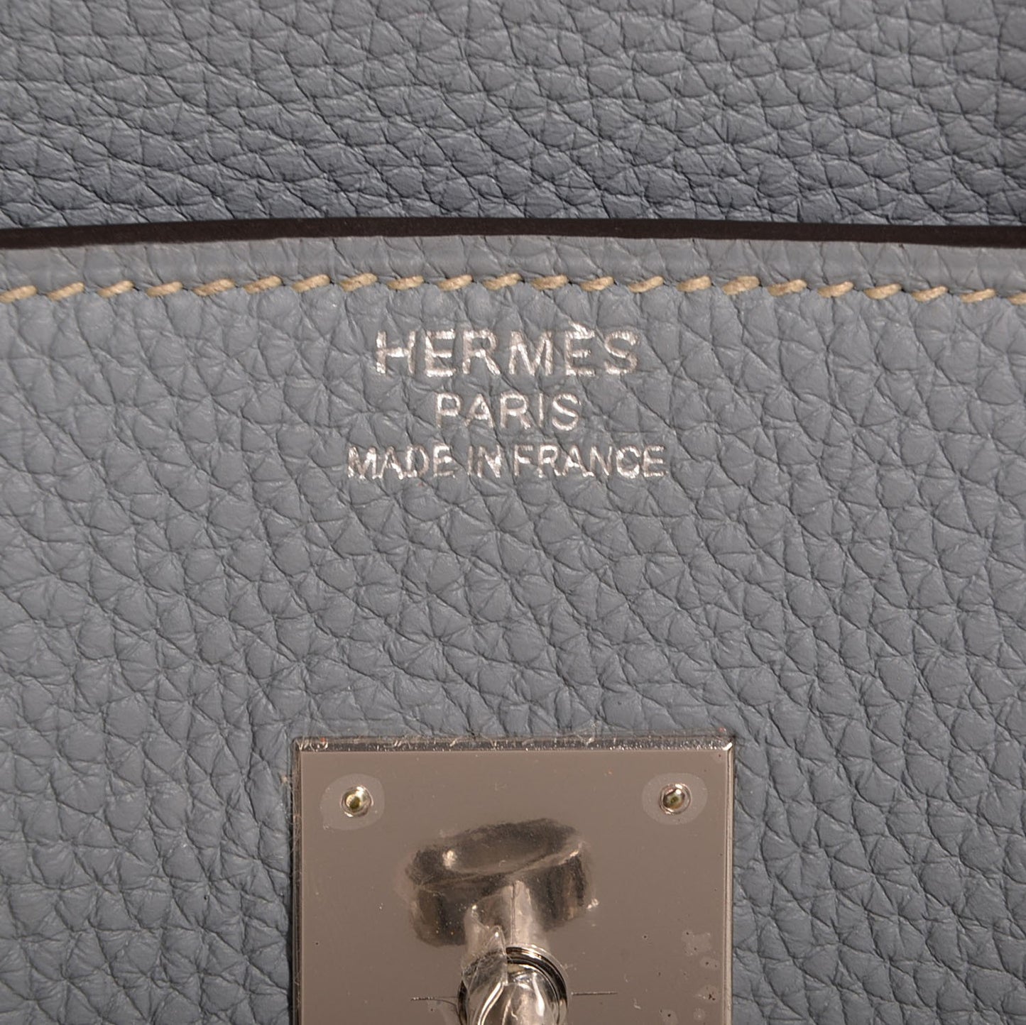 Togo Birkin 35 Bleu Lin