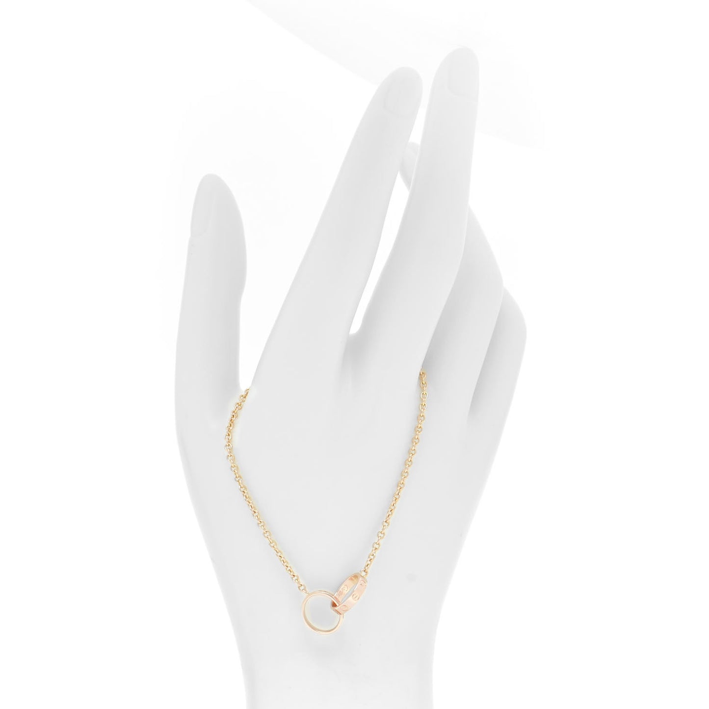 18K Pink Gold Interlocking LOVE Bracelet
