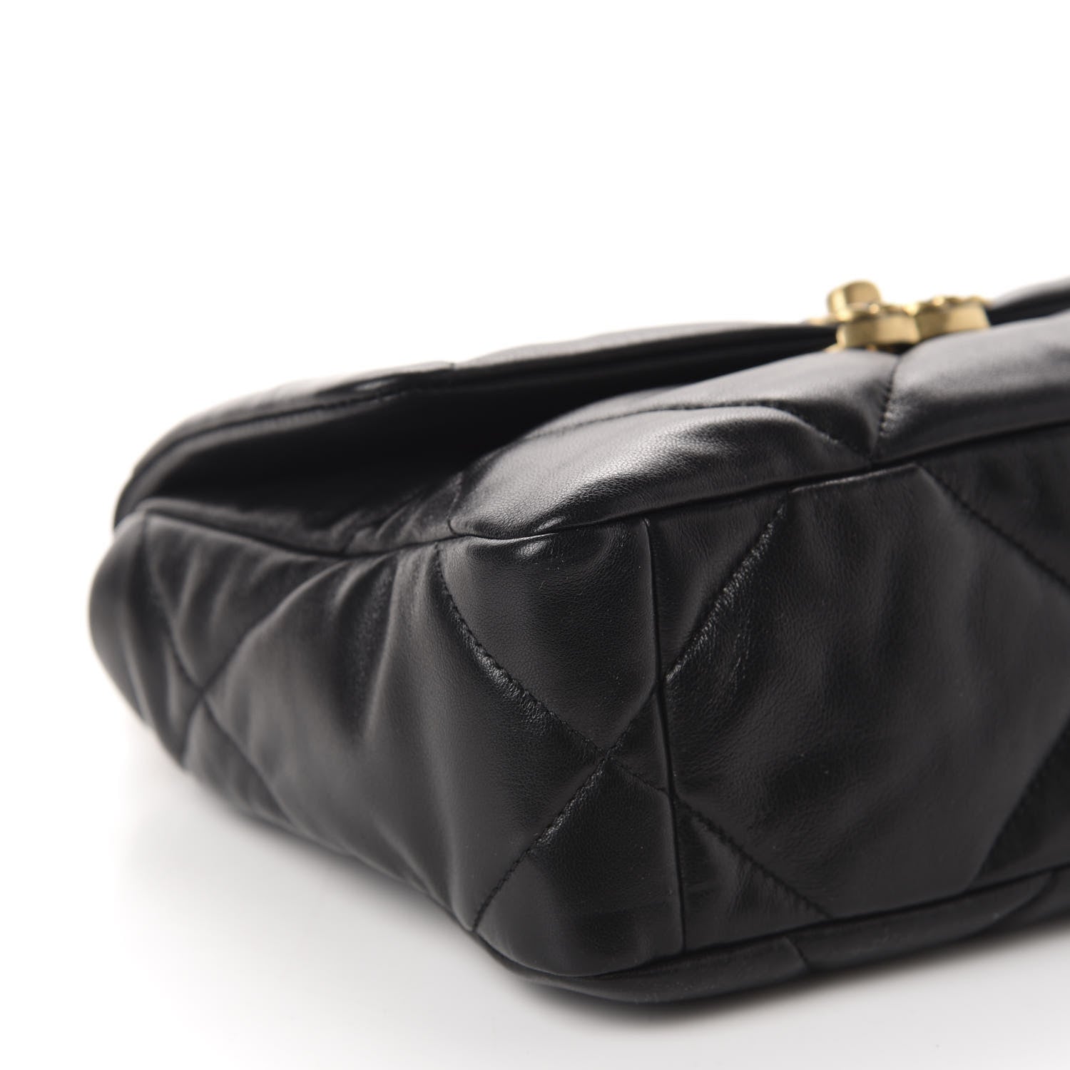 Chanel Lambskin Quilted Medium 19 Flap Black 6 of 10