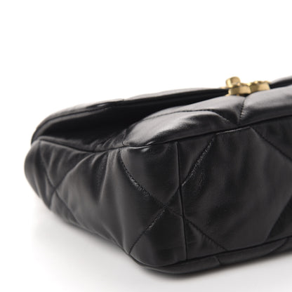 Chanel Lambskin Quilted Medium 19 Flap Black 6 of 10