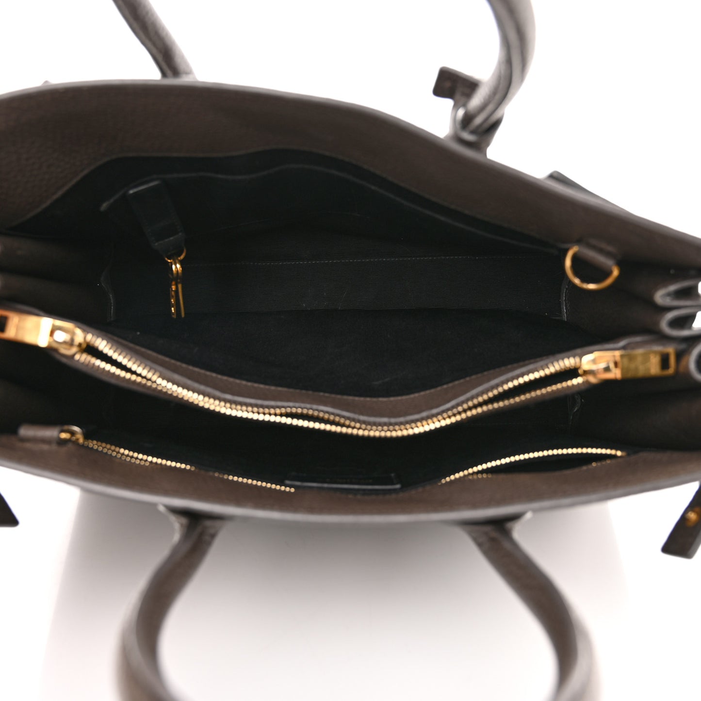 Grained Calfskin Small Sac De Jour Fog