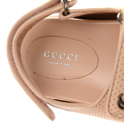 Gucci Malaga Kid Mini Double G Perforated Womens Dad Sandals 36 Skin Rose 8 of 11