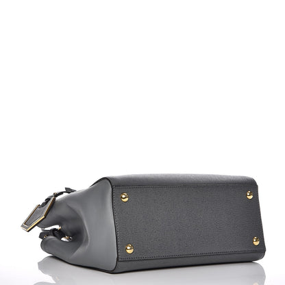 Fendi Vitello Elite Petite 2Jours Tote Grigio Grigio Chiaro 4 of 8