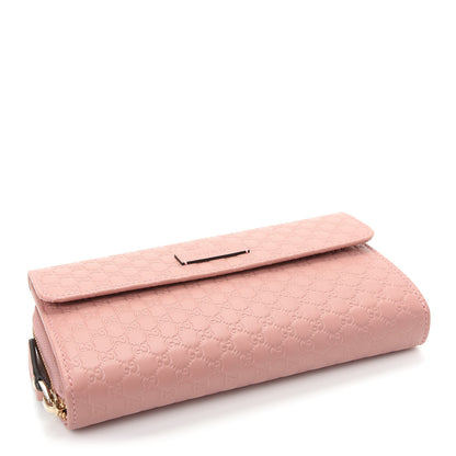 Gucci Soft Microguccissima Continental Zip Wallet Soft Pink 4 of 9