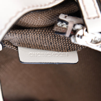 Burberry Canvas Mega Check Medium Ashby Hobo White 7 of 11