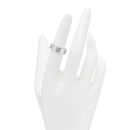 Cartier 18K White Gold 5.5mm LOVE Ring 52 6 2 of 4