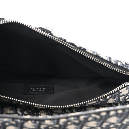 Christian Dior Oblique Mens Saddle Bag Blue 5 of 8