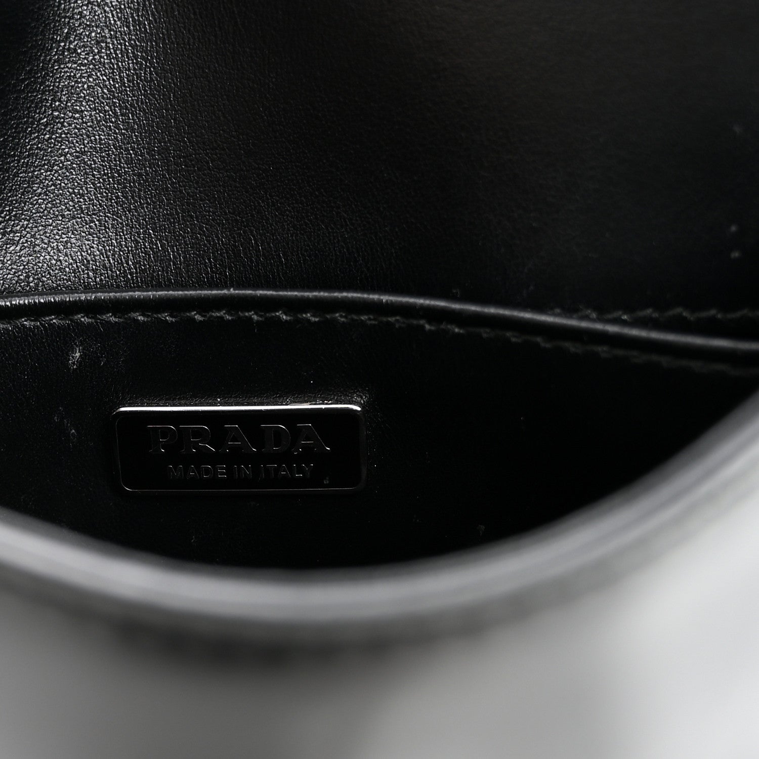 Prada Spazzolato Cleo Flap Shoulder Bag Black 5 of 8