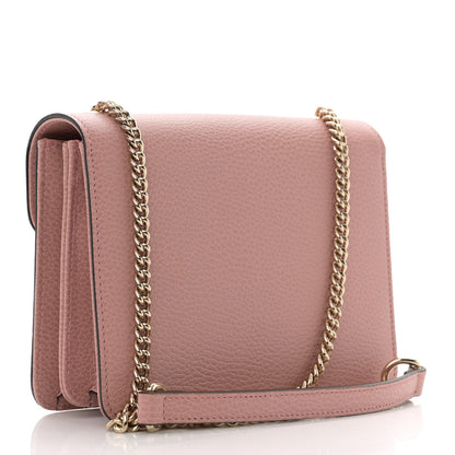 Gucci Dollar Calfskin Small Interlocking G Shoulder Bag Soft Pink 3 of 11