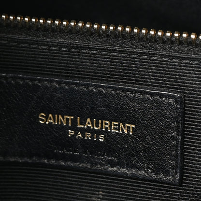 Saint Laurent Grained Calfskin Small Sac De Jour Taupe 8 of 12