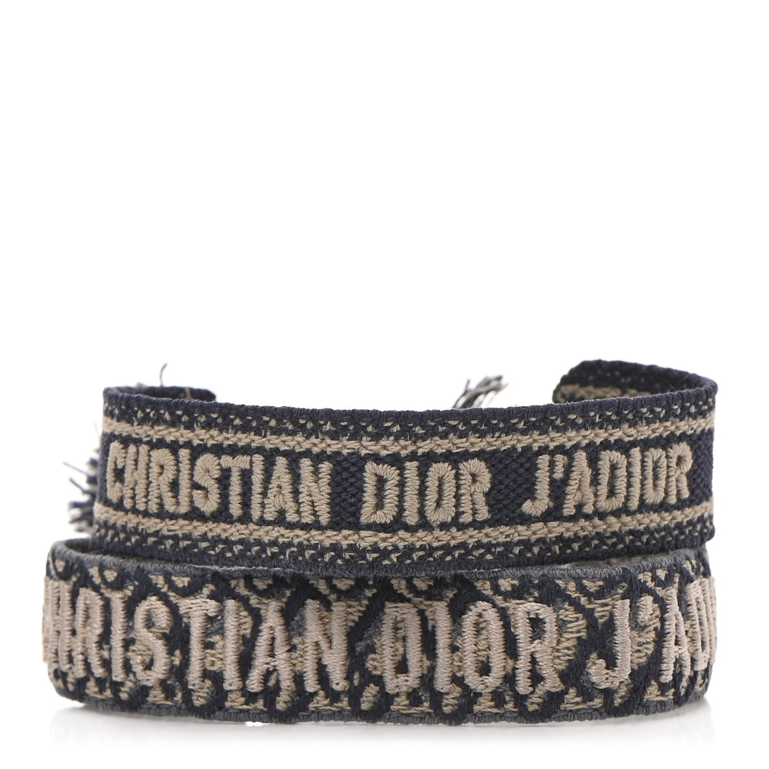 Christian Dior Woven Cotton J'Adior Friendship Bracelet Set Navy 1 of 4
