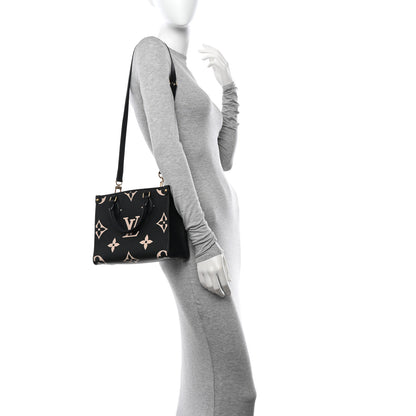 Louis Vuitton Empreinte Monogram Giant Onthego PM Black Beige 2 of 9