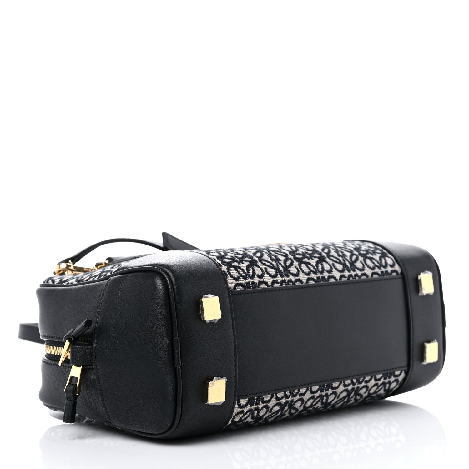 Loewe Jacquard Anagram Calfskin Amazona 23 Black Navy 3 of 9