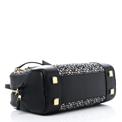 Loewe Jacquard Anagram Calfskin Amazona 23 Black Navy 3 of 9
