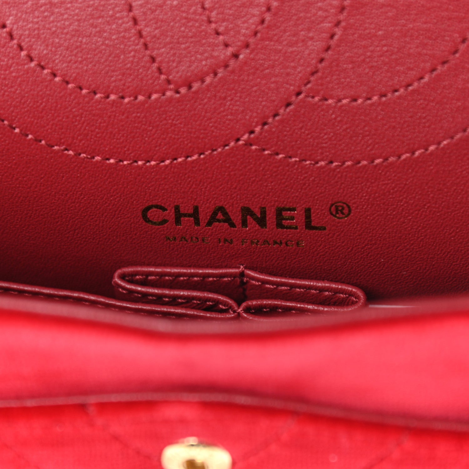 Chanel Velvet Chevron Quilted 2.55 Reissue 225 Flap Red 6 of 13