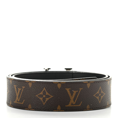 Louis Vuitton Calfskin Monogram 30mm LV Initiales Reversible Belt 95 38 Black 4 of 10