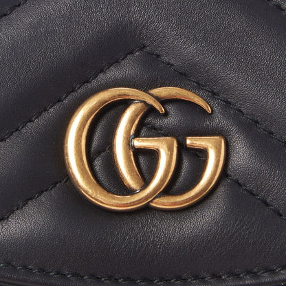 Gucci Calfskin Matelasse GG Marmont Flap Backpack Black 7 of 8