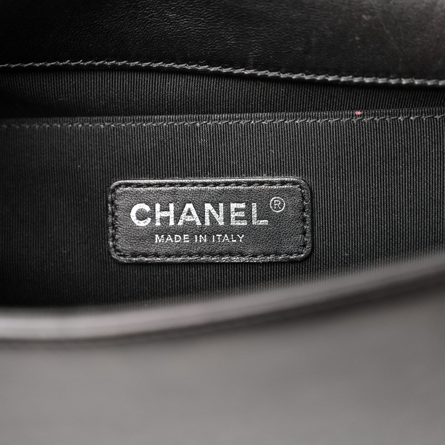 Chanel Lambskin Quilted Medium Boy Flap Black 6 of 12