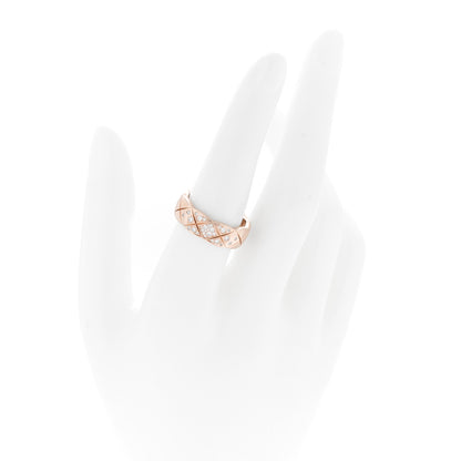 Chanel 18K Beige Gold Diamond Small Coco Crush Ring 55 7.25 2 of 5