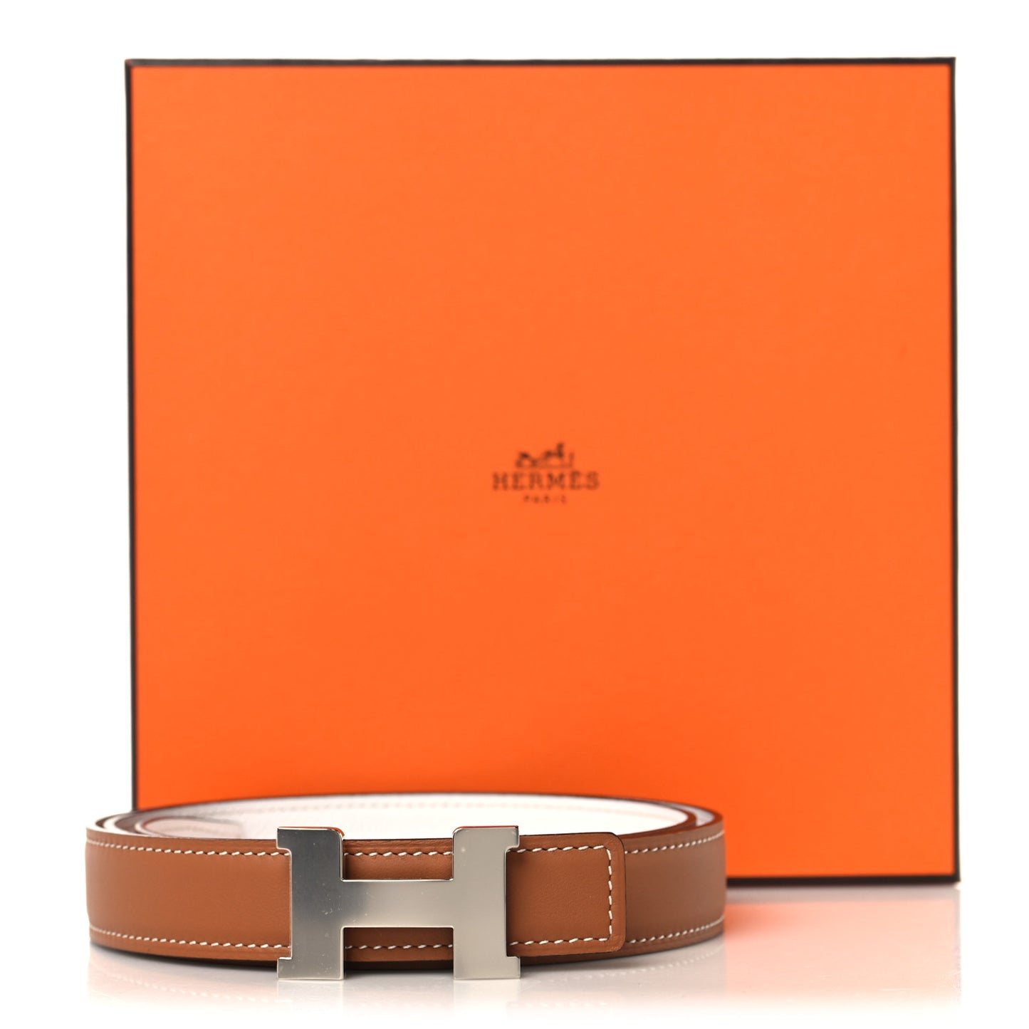 Epsom Swift 32mm H Belt 85 34 White Gold