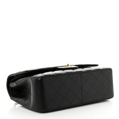 Chanel Lambskin Quilted Jumbo Double Flap Black 4 of 14