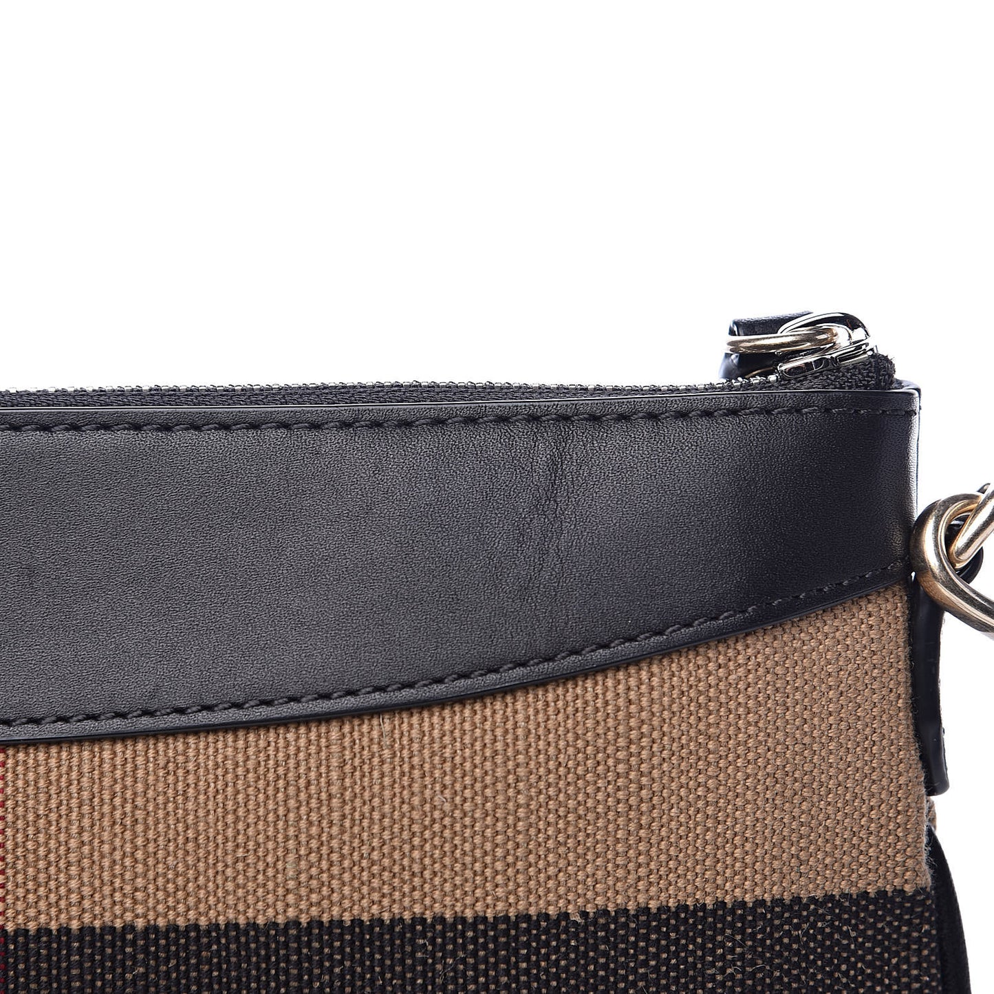 Mega Check Peyton Crossbody Clutch Bag Black
