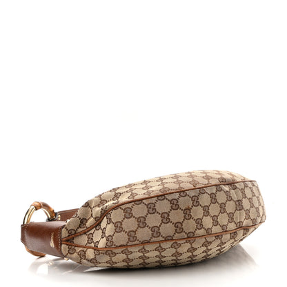Gucci Monogram Bamboo Ring Hobo Brown 4 of 14