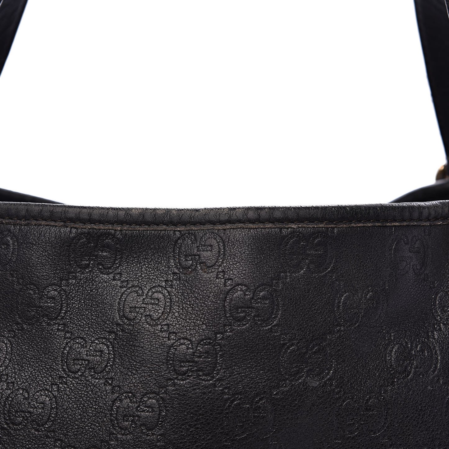 Guccissima Medium Abbey Shoulder Bag Black