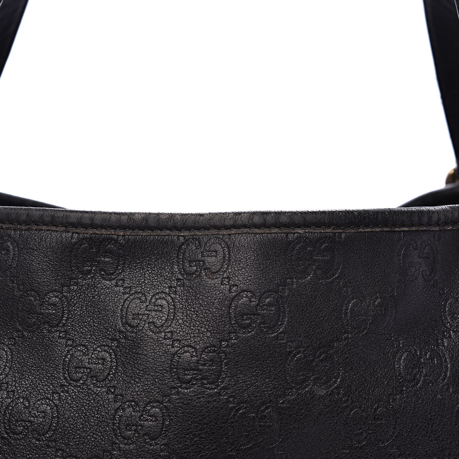 Gucci Guccissima Medium Abbey Shoulder Bag Black 13 of 17