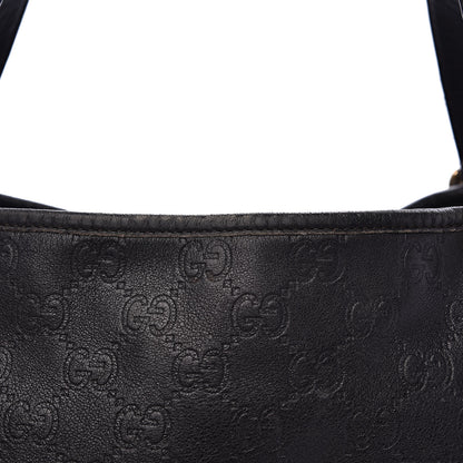Gucci Guccissima Medium Abbey Shoulder Bag Black 13 of 17