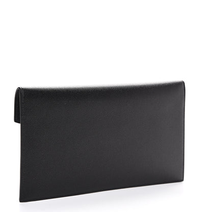 Saint Laurent Grain De Poudre Uptown Pouch Black 2 of 7