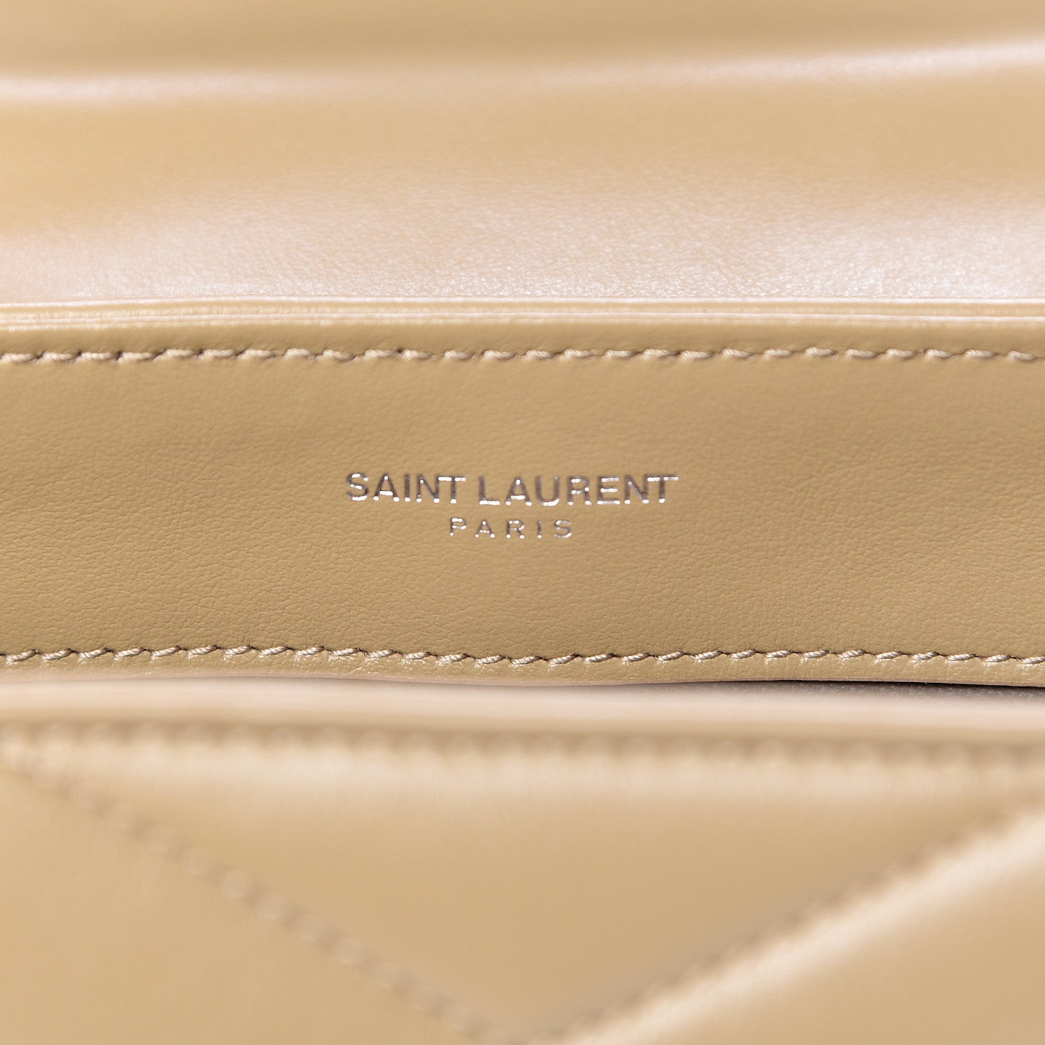 Saint Laurent Calfskin Y Quilted Monogram Toy Loulou Satchel Cork 6 of 11