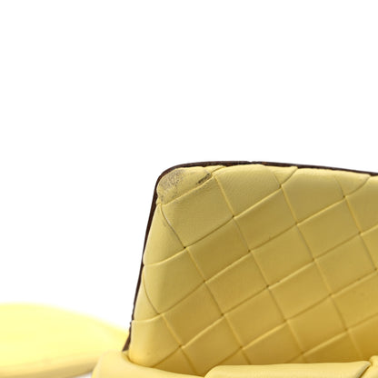 Bottega Veneta Nappa Maxi Intrecciato Lido 90mm Mule Sandals 40.5 Lemonade 9 of 10