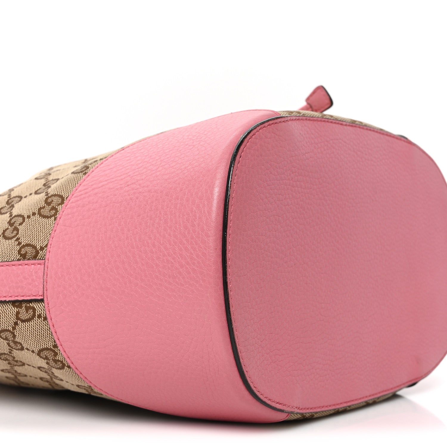 Gucci GG Monogram Calfskin Bucket Bag Pink 9 of 10