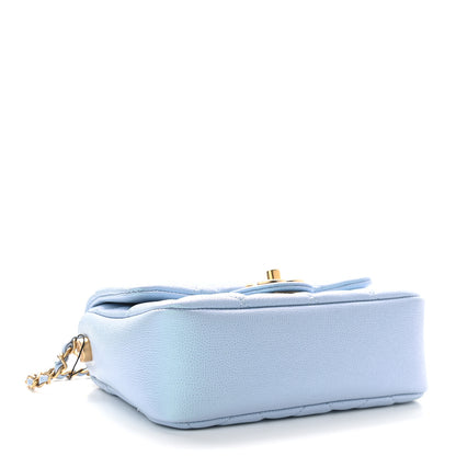 Chanel Iridescent Caviar Quilted Mini My Perfect Flap Light Blue 4 of 9