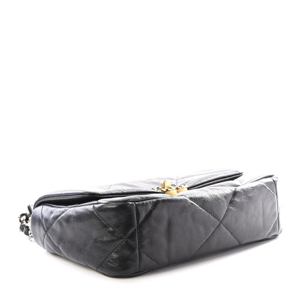 Chanel Goatskin Quilted Medium 19 Flap Black 3 of 12