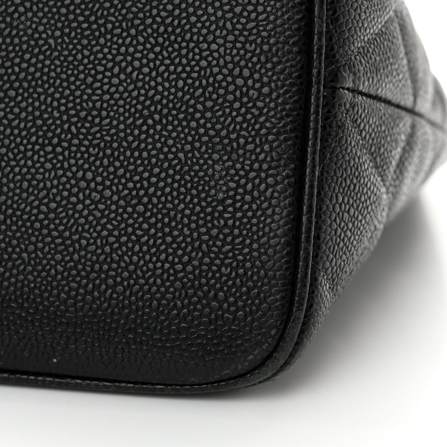 Caviar Quilted Medallion Tote Black