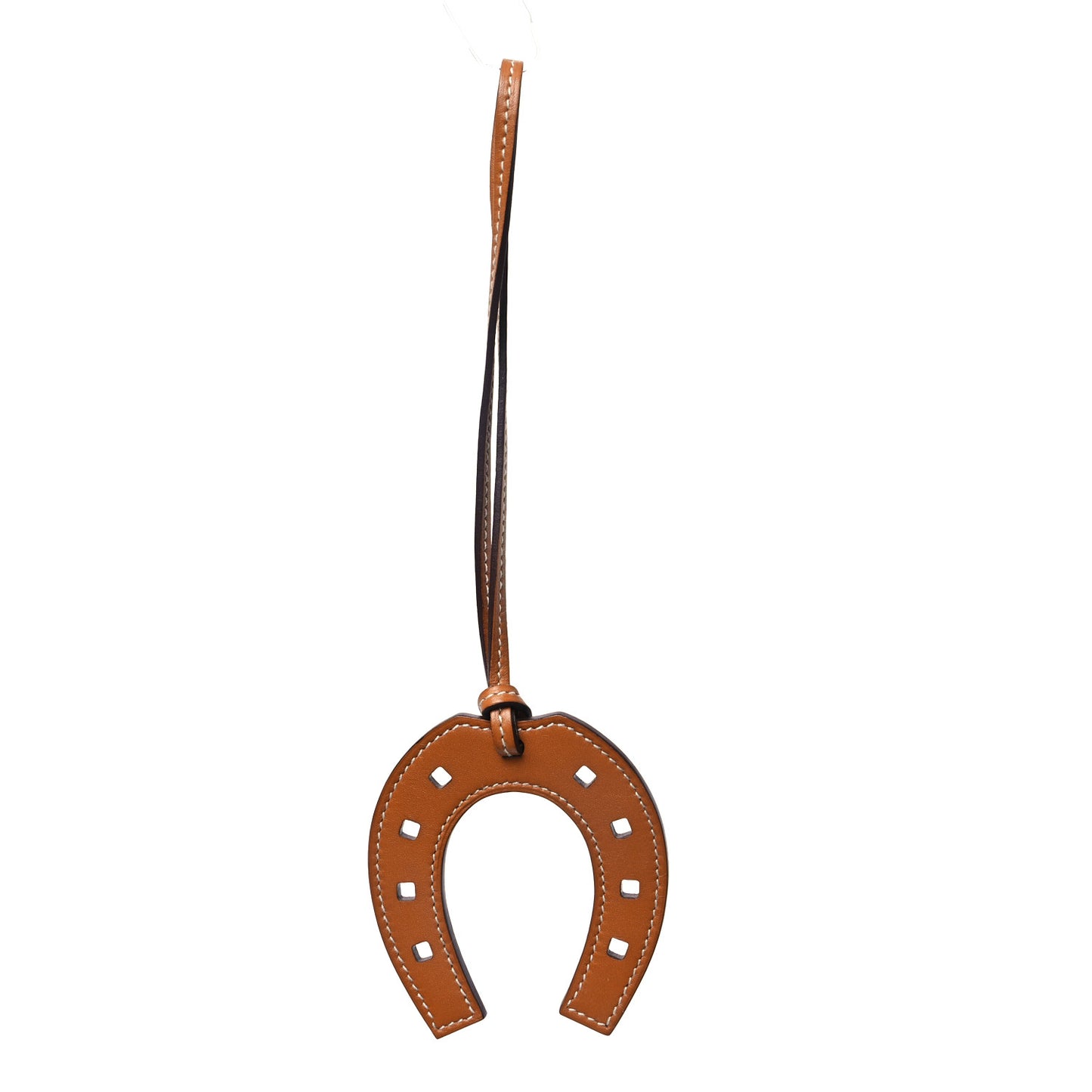 Barenia Paddock Horseshoe Bag Charm Fauve
