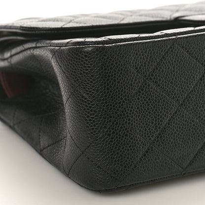Chanel Caviar Quilted Jumbo Double Flap Black 9 of 10