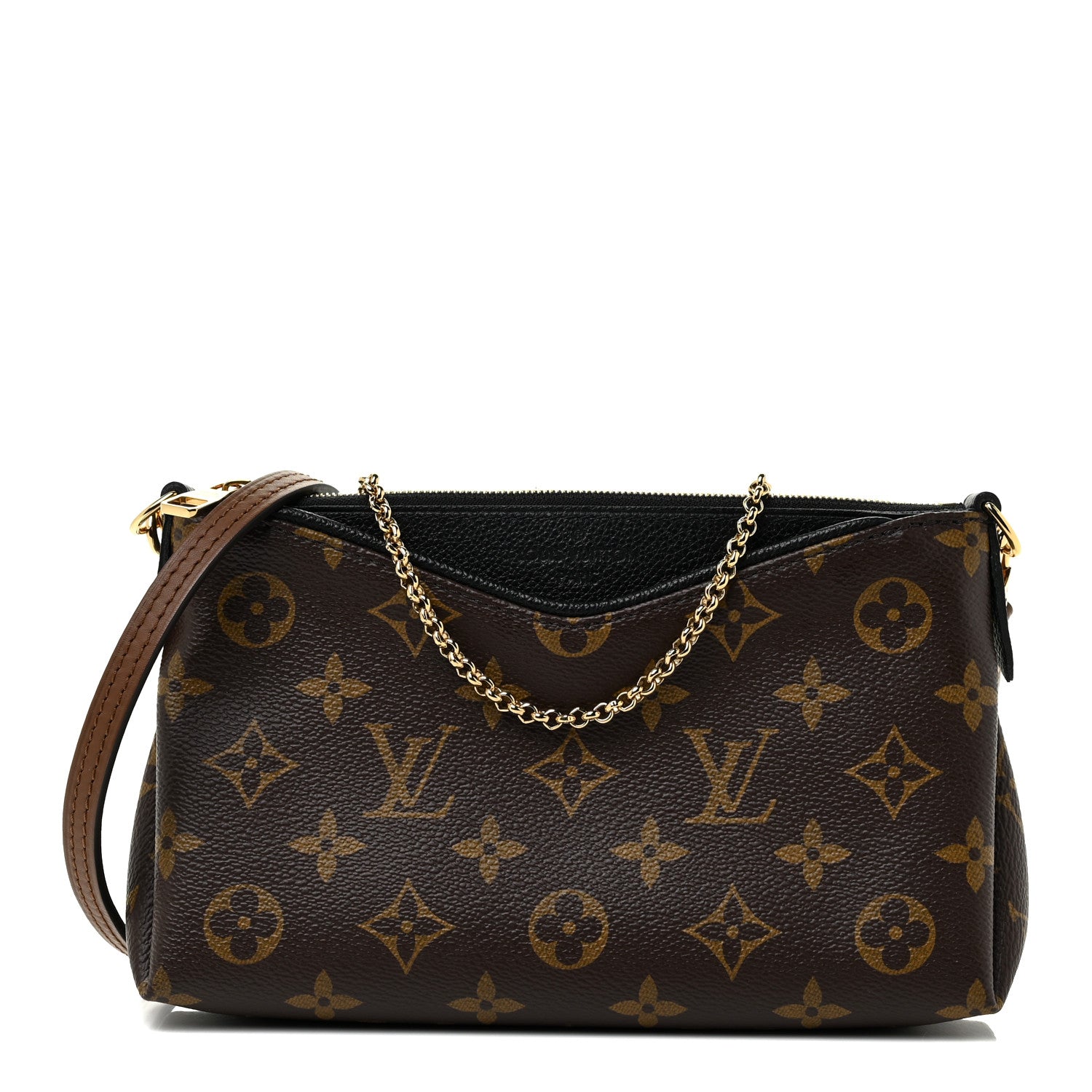 Louis Vuitton Monogram Pallas Clutch Black 1 of 14