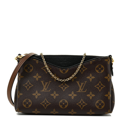Louis Vuitton Monogram Pallas Clutch Black 1 of 14