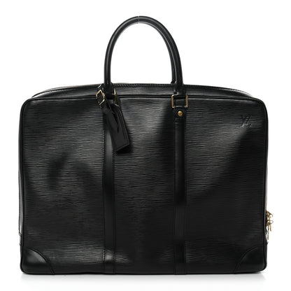 Louis Vuitton Epi Porte-Documents Voyage Briefcase Black 1 of 16