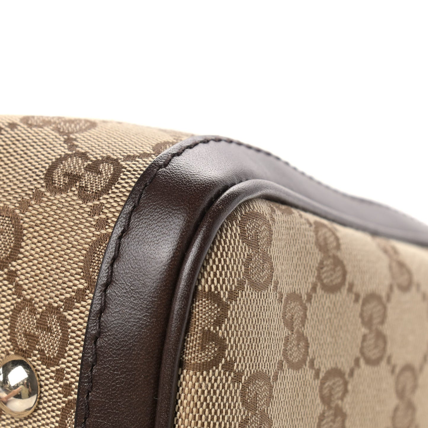 Monogram Vintage Web Medium Boston Dark Brown