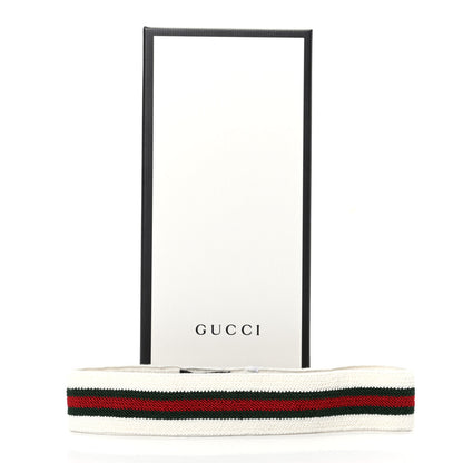 Gucci Viscose Elastic Web Headband White 6 of 6