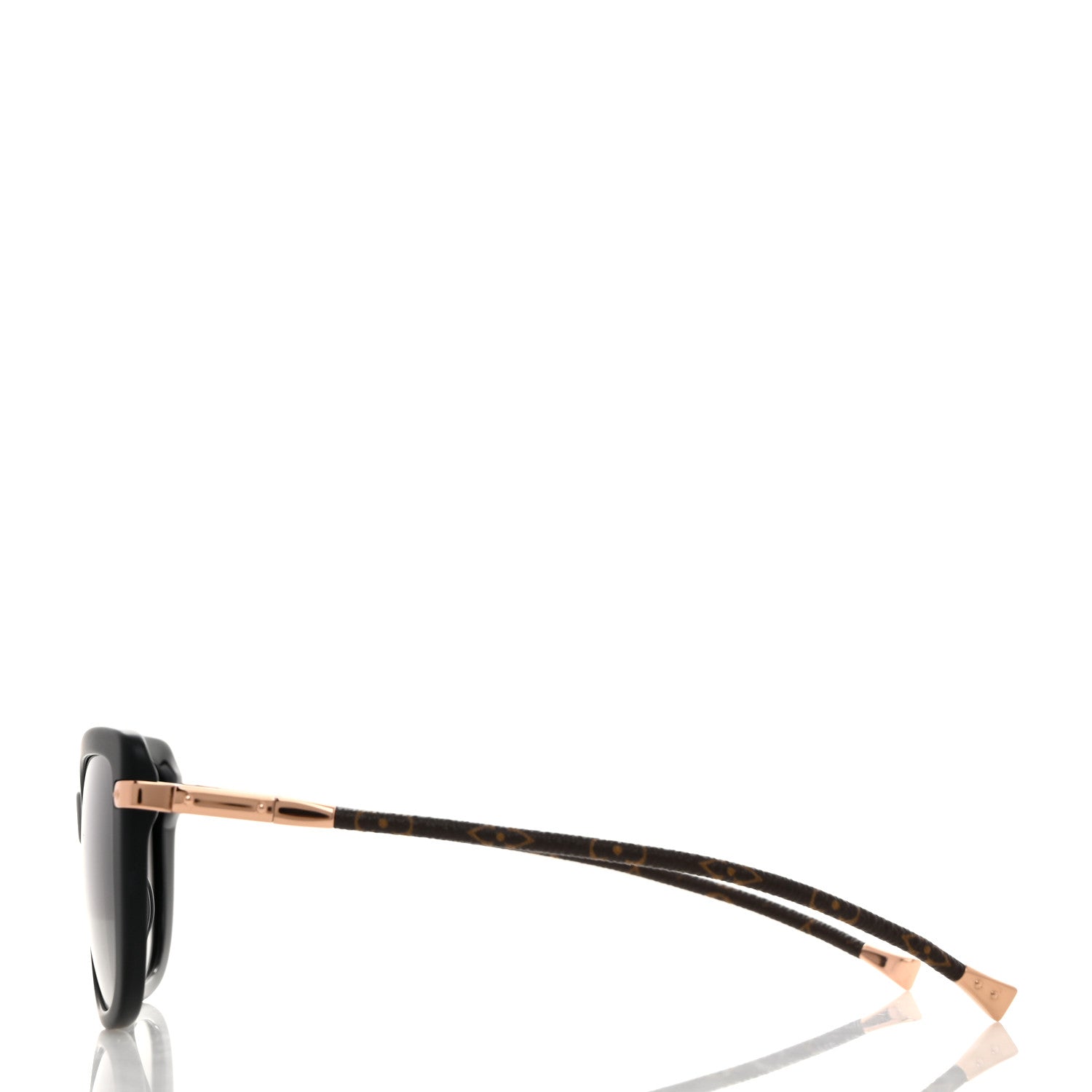 Louis Vuitton Monogram Acetate Charlotte Sunglasses Z0781E Black 4 of 10