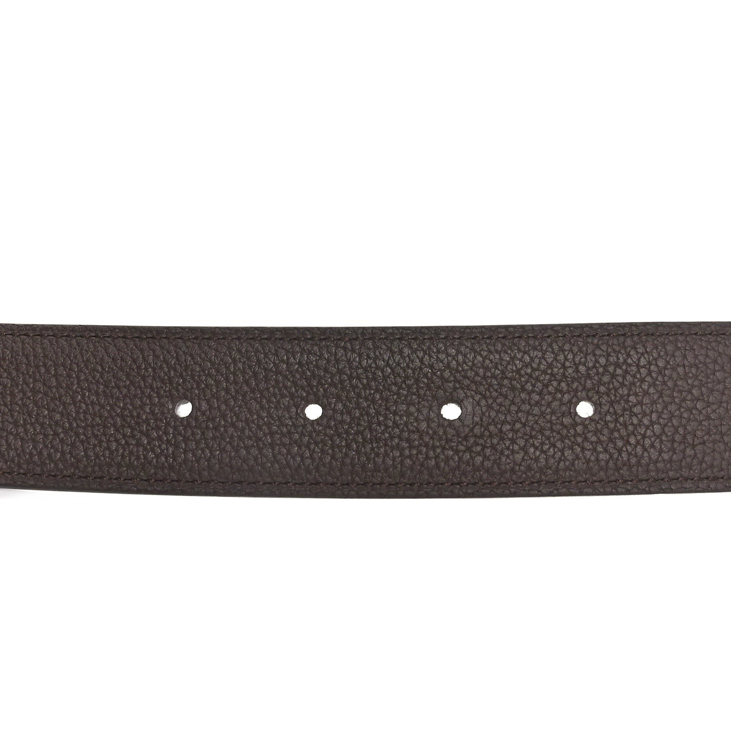 Hermes Box Togo 32mm Belt Strap 100 40 Black Chocolate 5 of 5