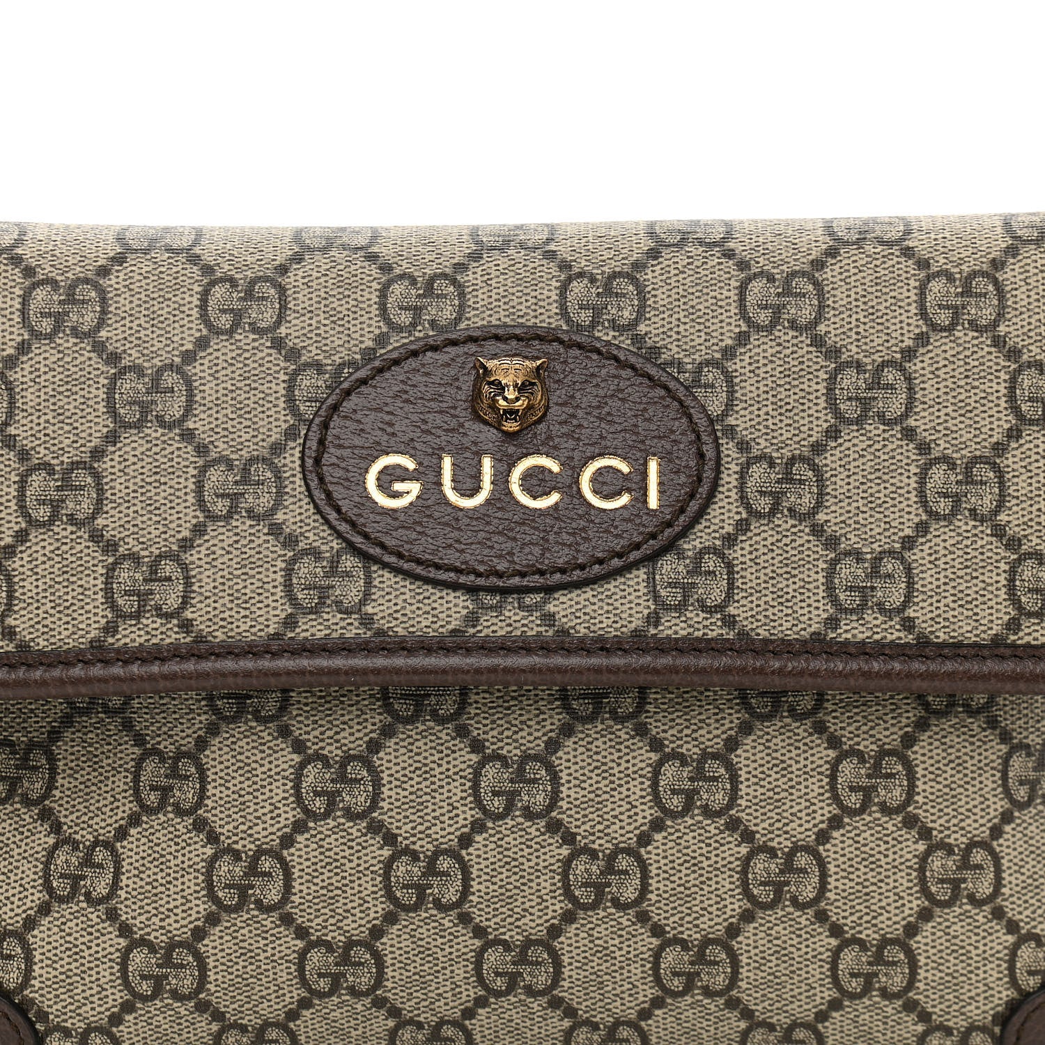 Gucci GG Supreme Monogram Neo Vintage Web Belt Bag Brown 9 of 11